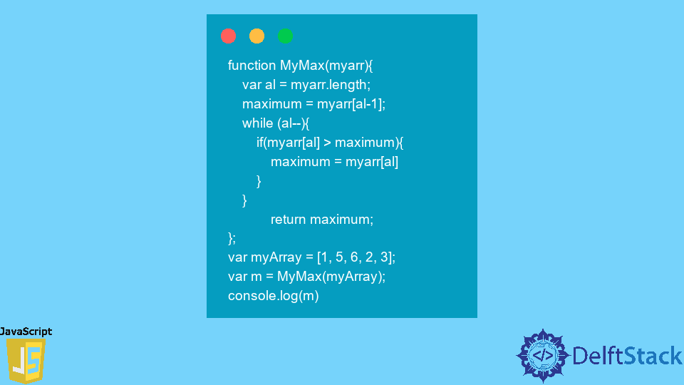 Find Max Min Value In JavaScript Array Delft Stack